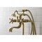 Kingston Brass CCK226K7 Freestanding Clawfoot Tub Faucet Package with Supply Line, Brushed Brass CCK226K7 - alternate 2
